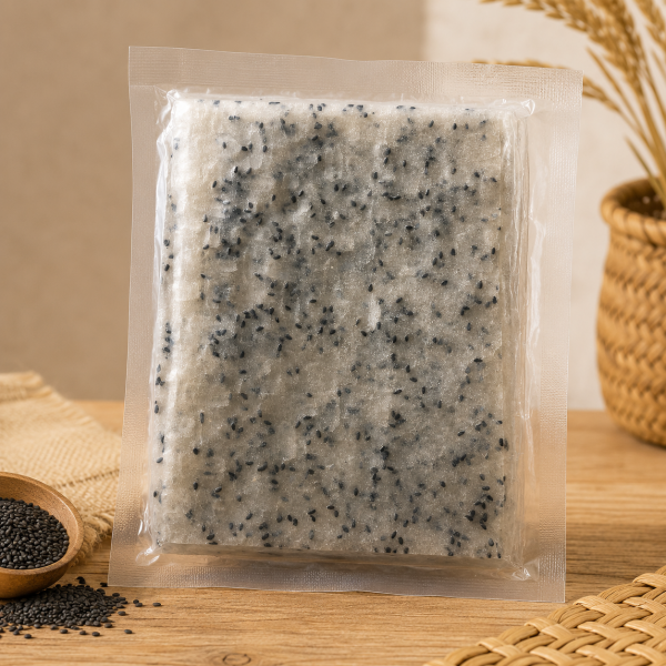 Bánh tráng cuốn mè đen