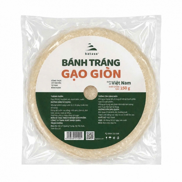 Bánh tráng gạo giòn