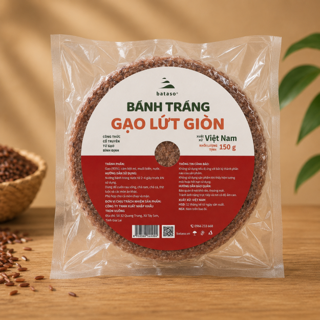 Bánh tráng gạo lứt giòn